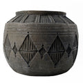 Large Planters Plant Pots Large Grey Gliese Diamond Planter 26cm x 36cm Botanik-0
