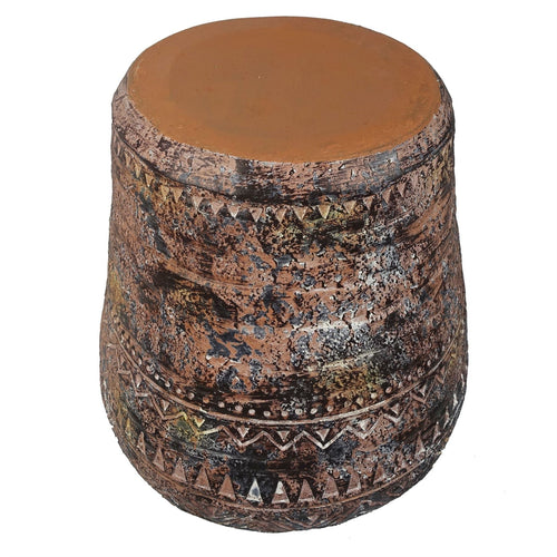 40cm x 32cm Aztec Large Composite Textured Vase Composite Plant Pot - Premium Quality