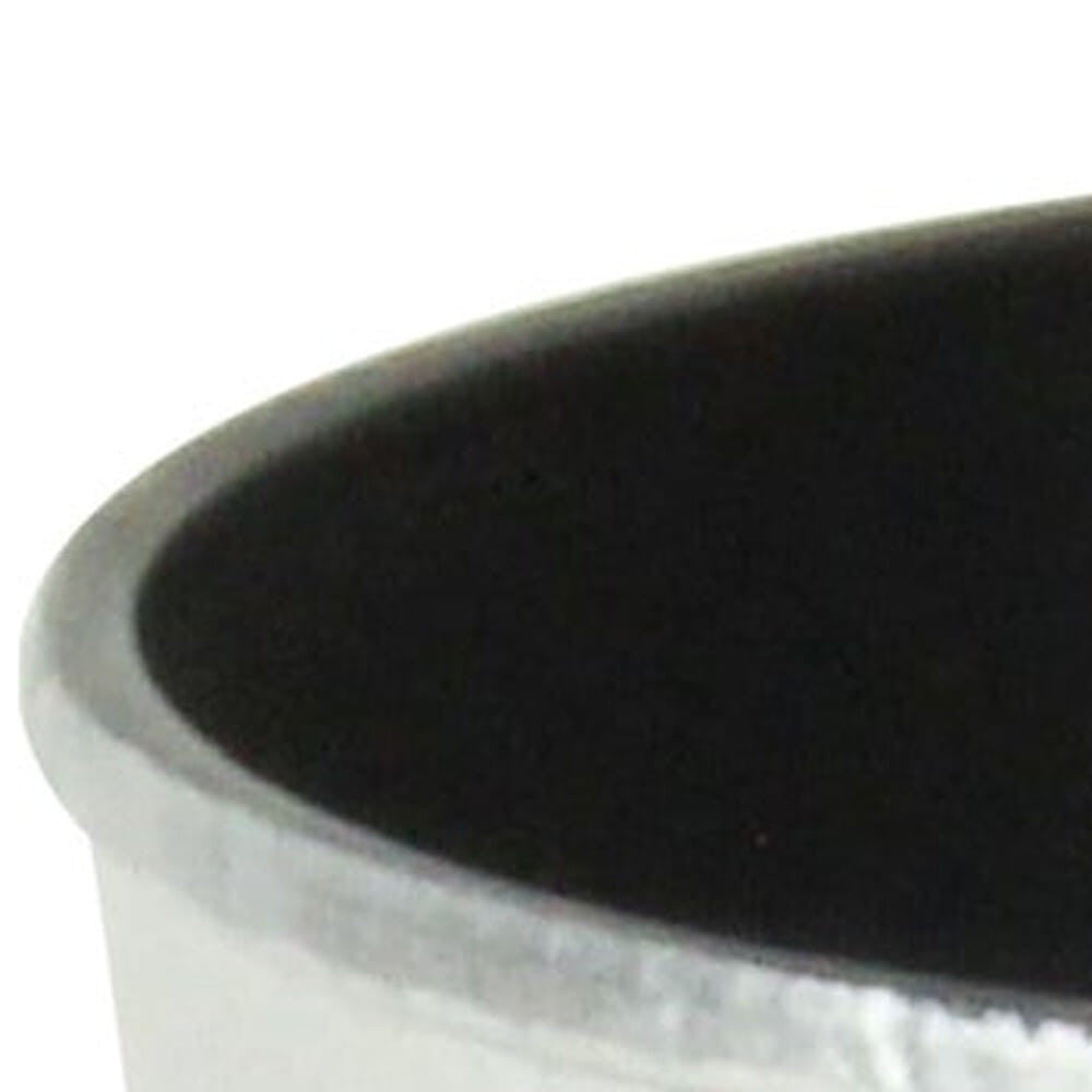 6" Silver Recycled Plastic Indoor Outdoor Round Pot Planter-3