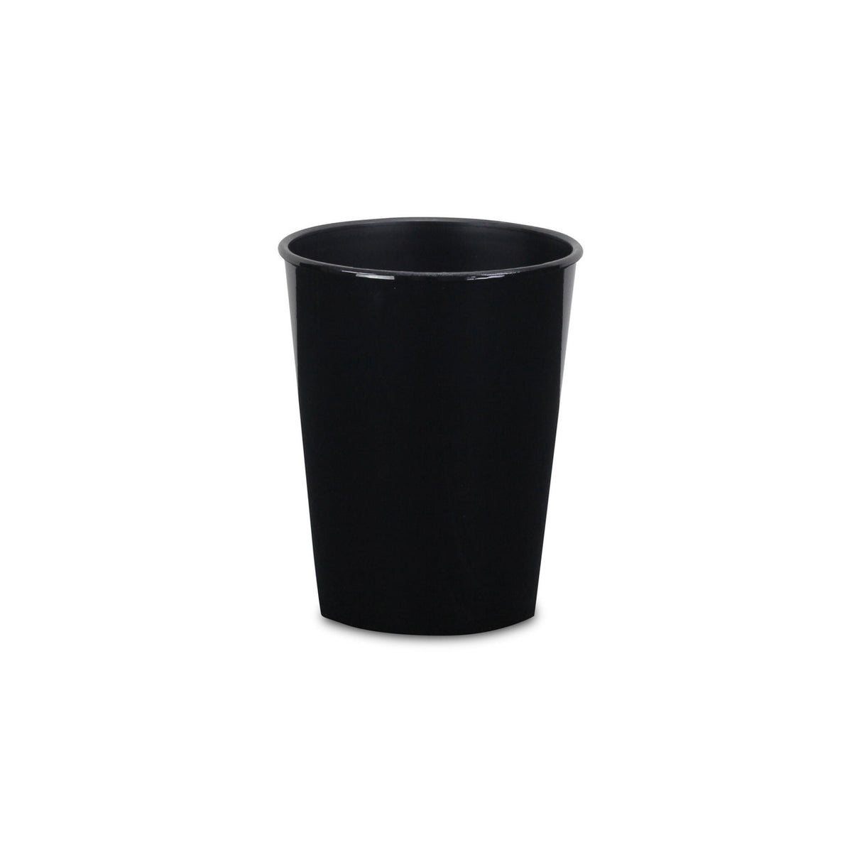 5" Black Recycled Plastic Indoor Outdoor Round Pot Planter-1