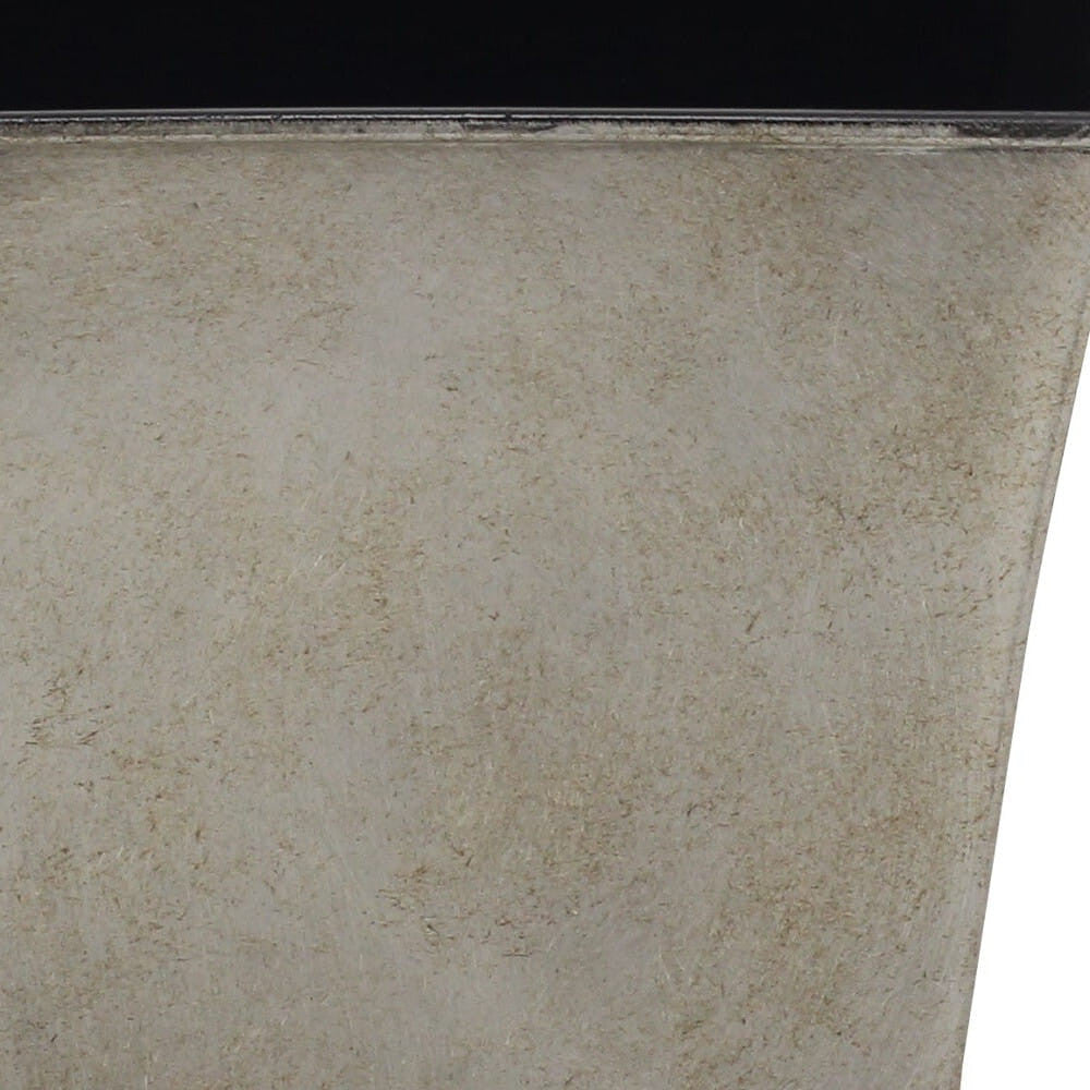 7" Gray Recycled Plastic Indoor Outdoor Square Pot Planter-2