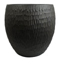 43cm Inoke Embossed Large Grey Composite Planter Plant Pot-0