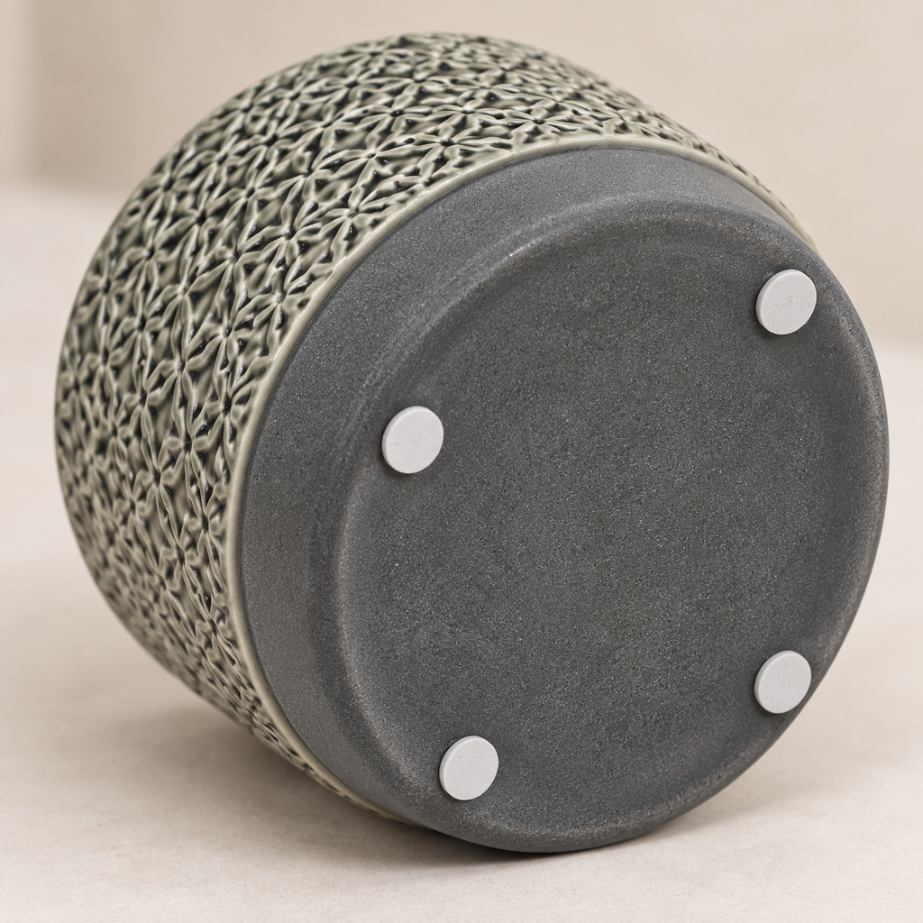 Moderne Grijze Decoratieve Bloempot