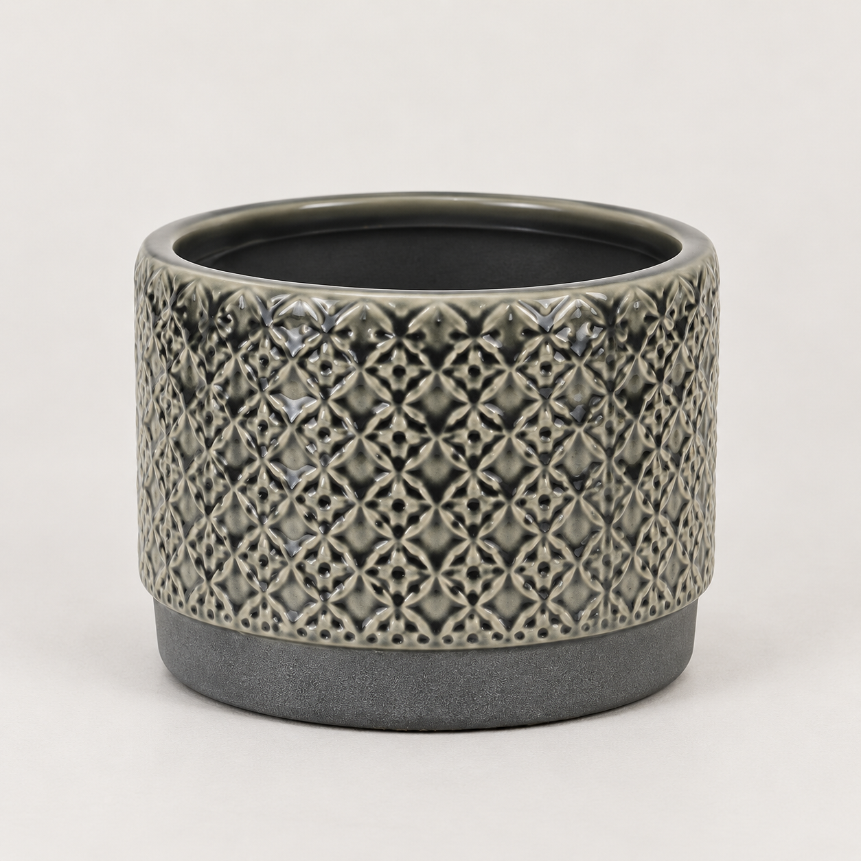 Moderne Grijze Decoratieve Bloempot